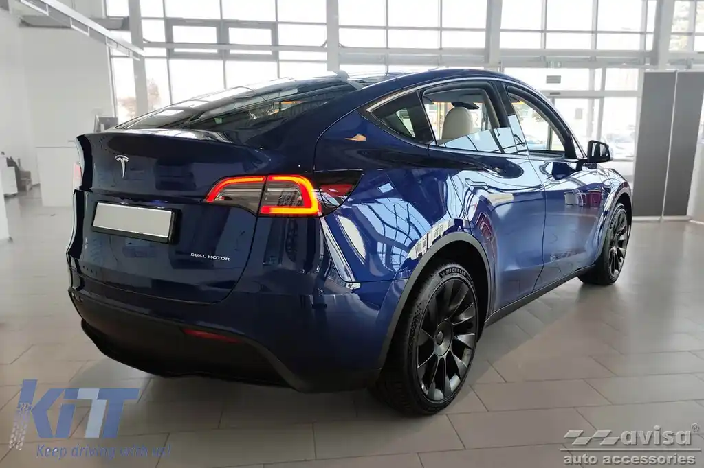 Protector de bara spate Avisa potrivit pentru Tesla Model Y după 2020, negru mat-image-6211842