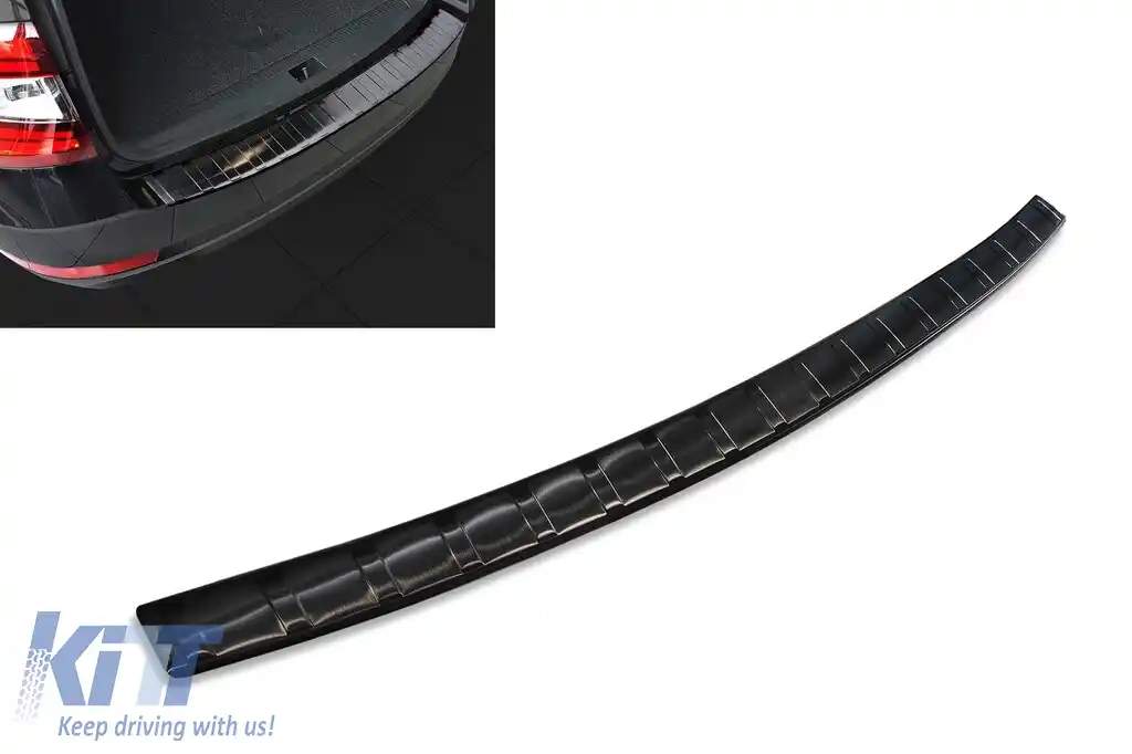 Protector de bara spate Avisa potrivit pentru Skoda Octavia Combi 2016-2019, lac negru
