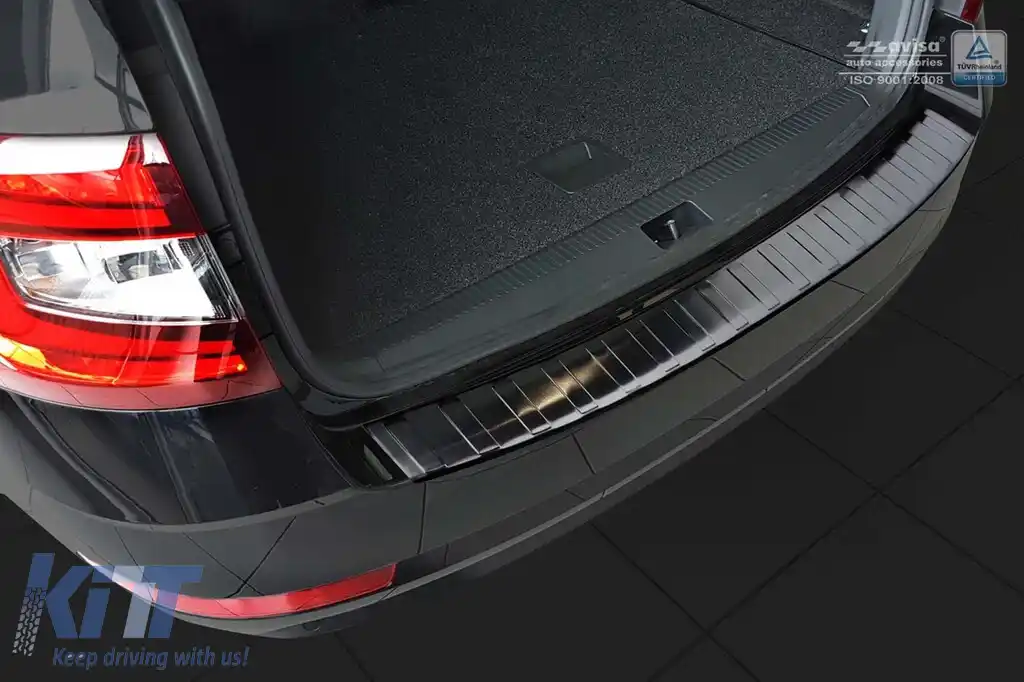 Protector de bara spate Avisa potrivit pentru Skoda Octavia Combi 2016-2019, lac negru-image-6211886