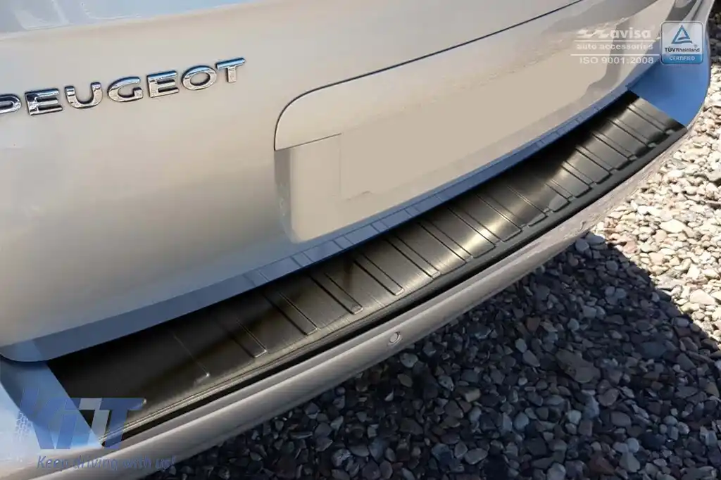 Protector de bara spate Avisa potrivit pentru Peugeot 5008 2009-2017, lac negru-image-6211892