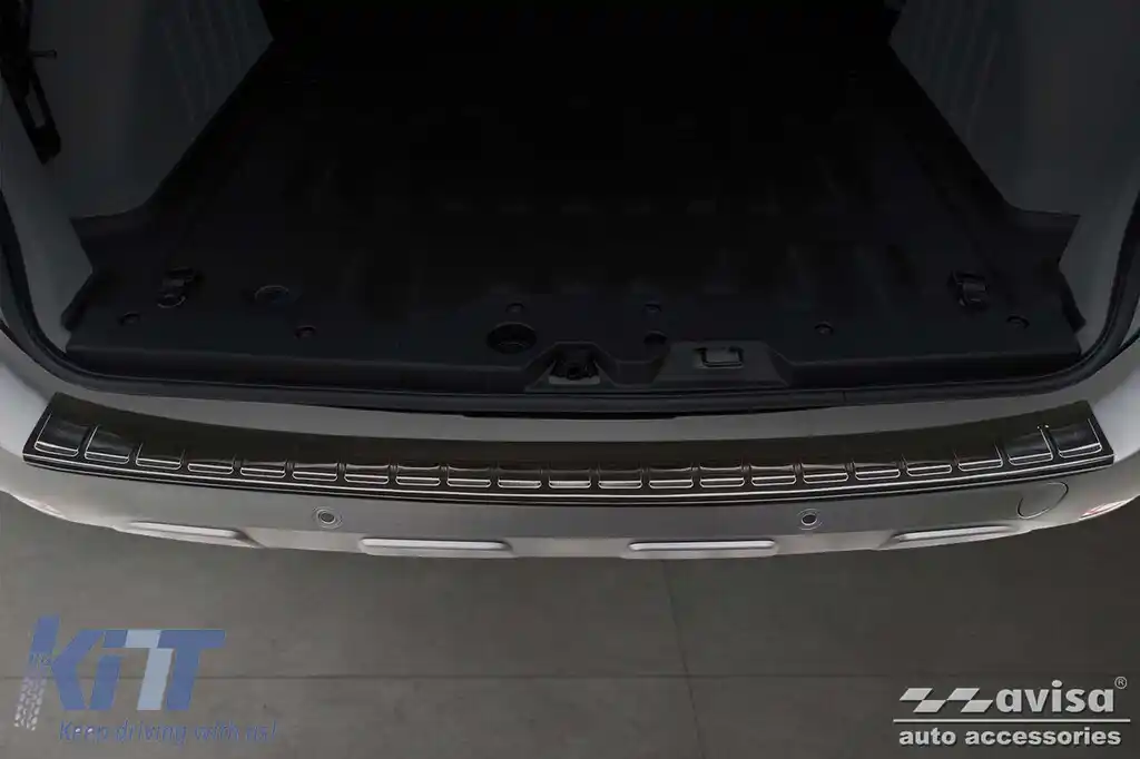 Protector de bara spate Avisa potrivit pentru Renault Express Van cu 4 uși după 2021, lac negru-image-6211909