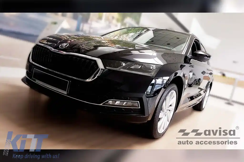 Protector de bara spate Avisa potrivit pentru Skoda Octavia Combi după 2019, Octavia RS după 2020, lac negru-image-6211964