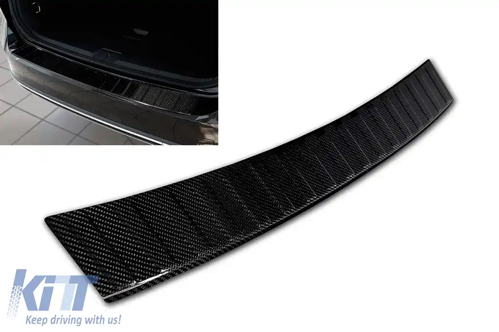 Protector de bara spate Avisa potrivit pentru Volkswagen Passat B8 break, R-line, Alltrack 2014-2019, după 2019, carbon