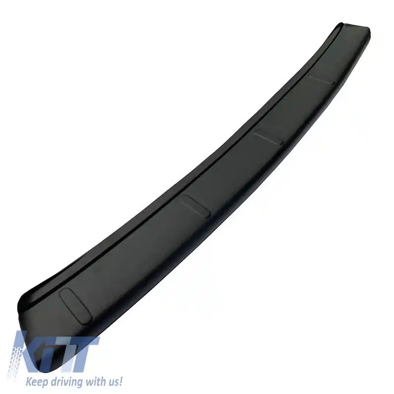 Protector de bara spate potrivit pentru VW Transporter T5 2003-2015 din plastic ABS negru-image-6305652