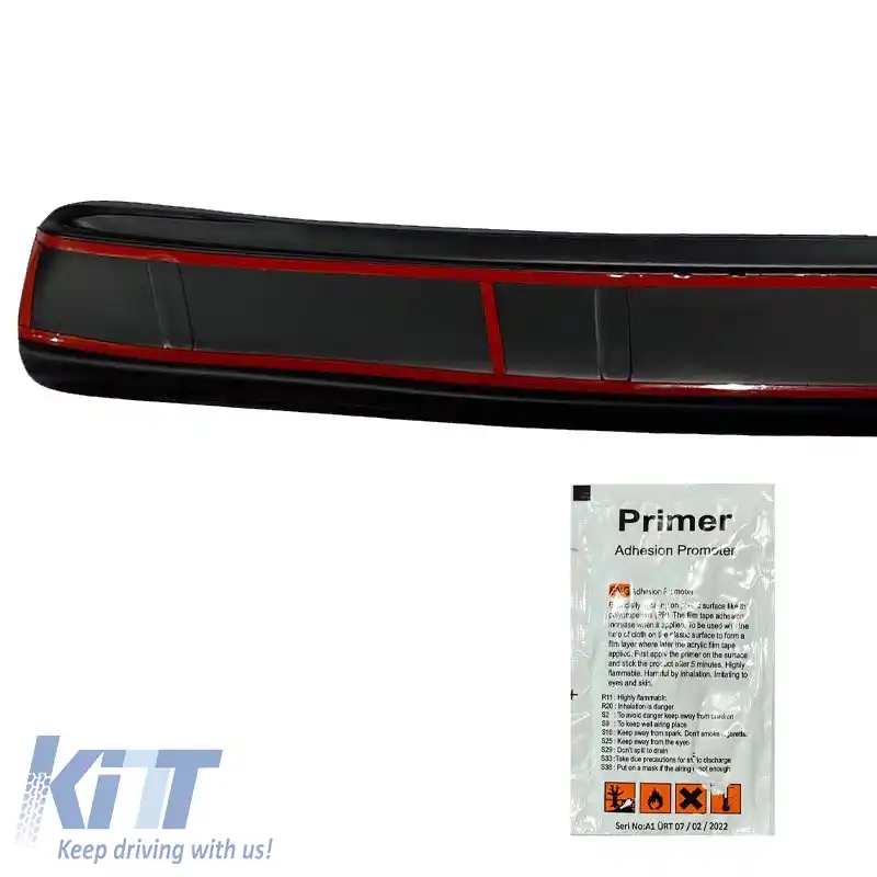 Protector de bara spate potrivit pentru VW Transporter T5 2003-2015 din plastic ABS negru-image-6305655