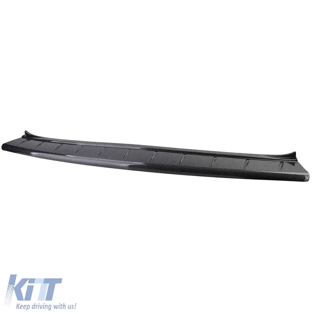 Protector de bumper ABS aspect carbon pentru VW Bus T5 T6 cu uși duble-image-6193754