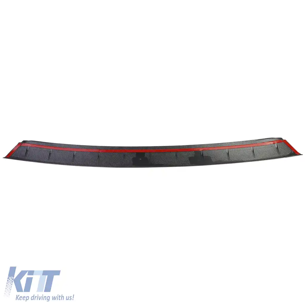 Protector de bumper ABS aspect carbon pentru VW Bus T5 T6 cu uși duble-image-6193760