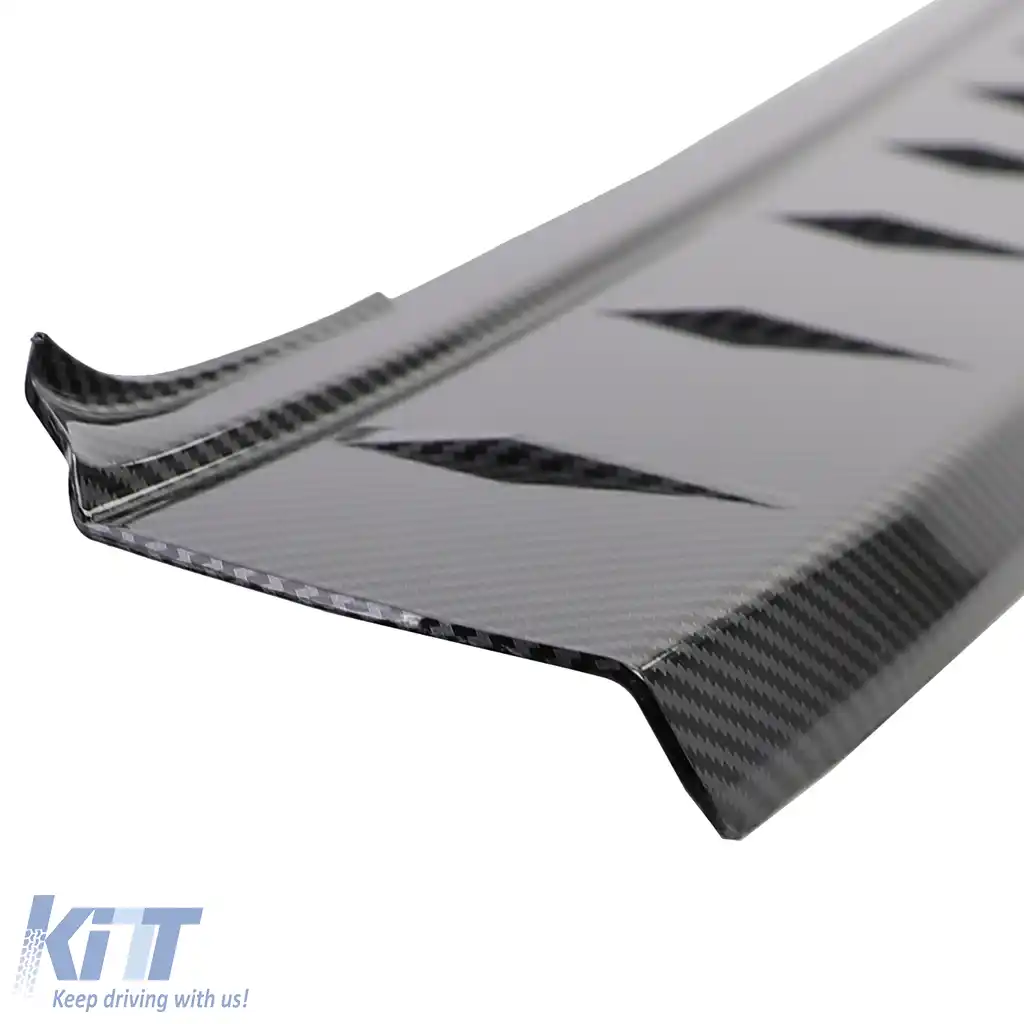 Protector de bumper ABS cu aspect de carbon, potrivit pentru VW Bus T5 T6 cu hayon-image-6192565