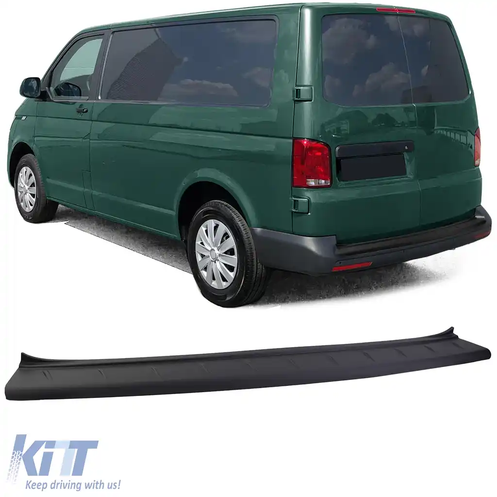 Protector de bumper ABS negru, potrivit pentru VW Bus T5 T6 cu ușă dublă