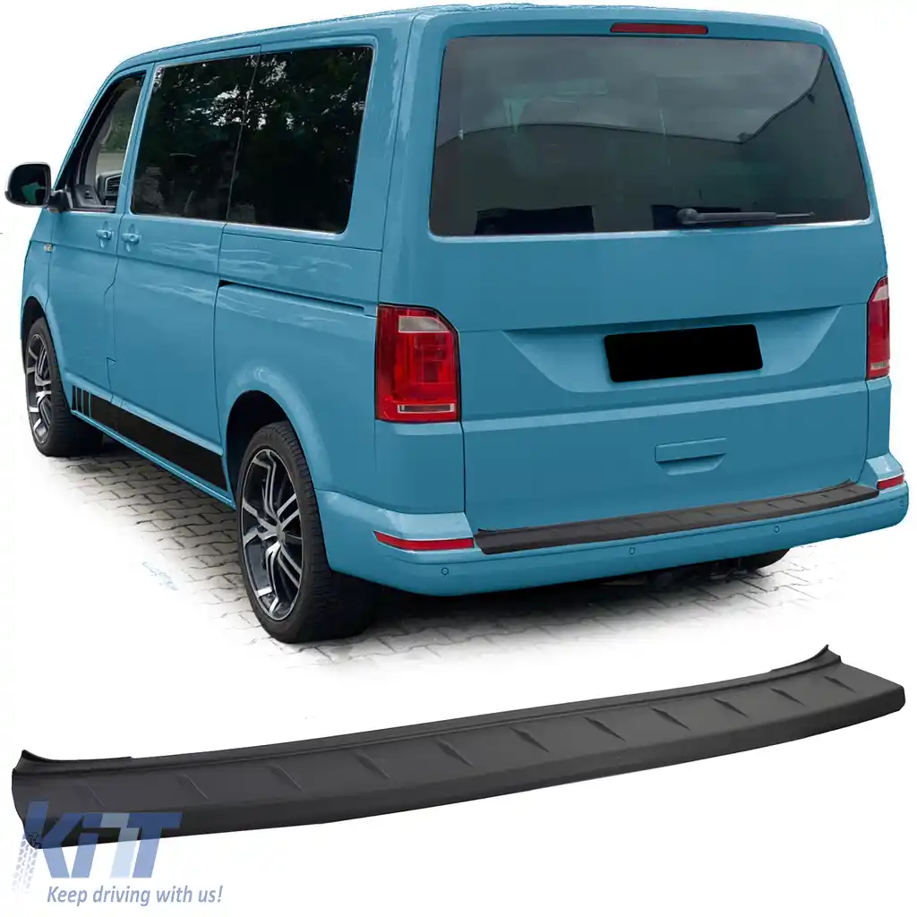 Protector de bumper ABS negru, potrivit pentru VW Bus T5 T6 cu hayon