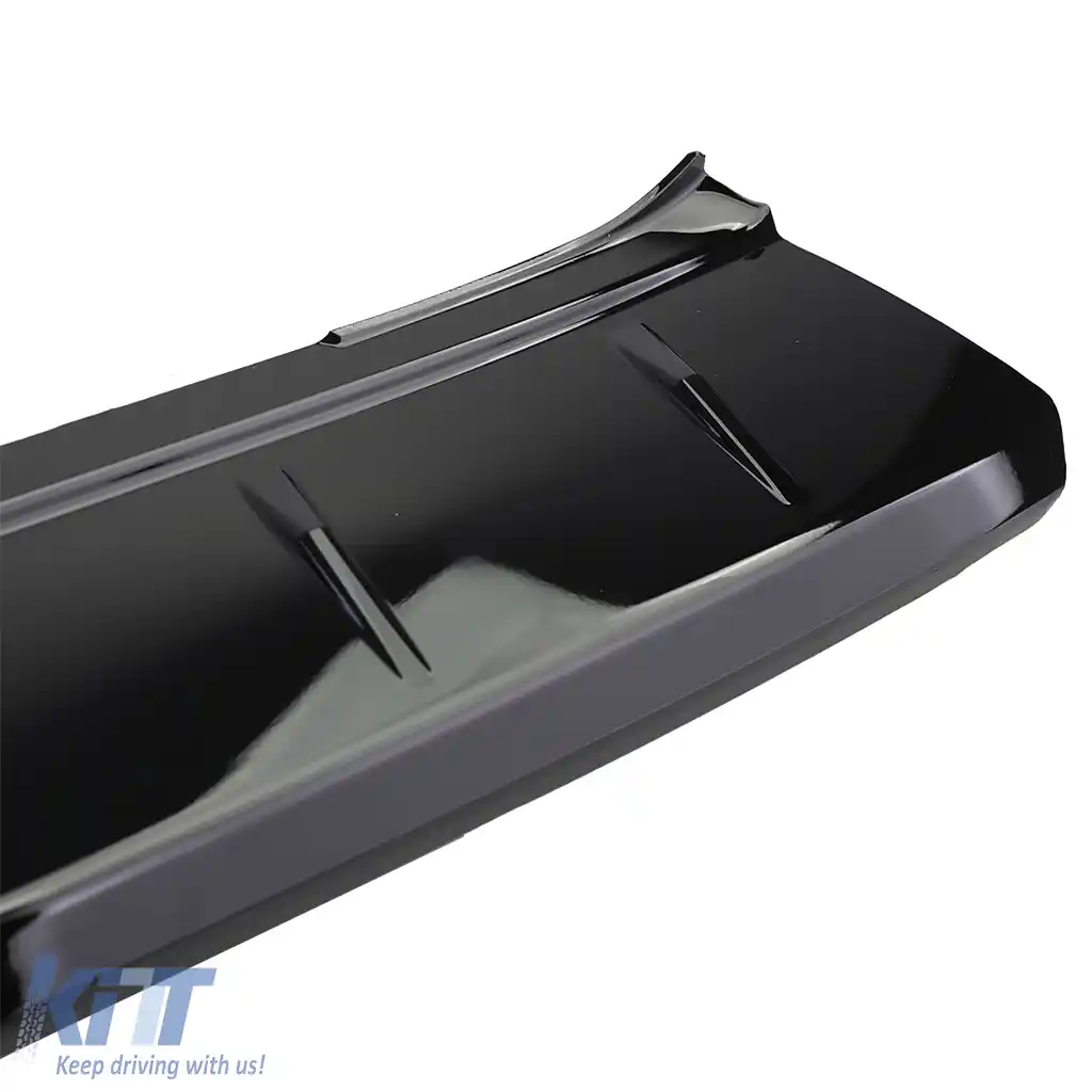 Protector de bumper ABS pentru hayon, negru lucios, potrivit pentru VW Bus T5 T6 cu hayon-image-6209737