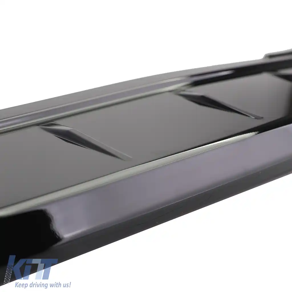 Protector de bumper ABS pentru hayon, negru lucios, potrivit pentru VW Bus T5 T6 cu hayon-image-6209738