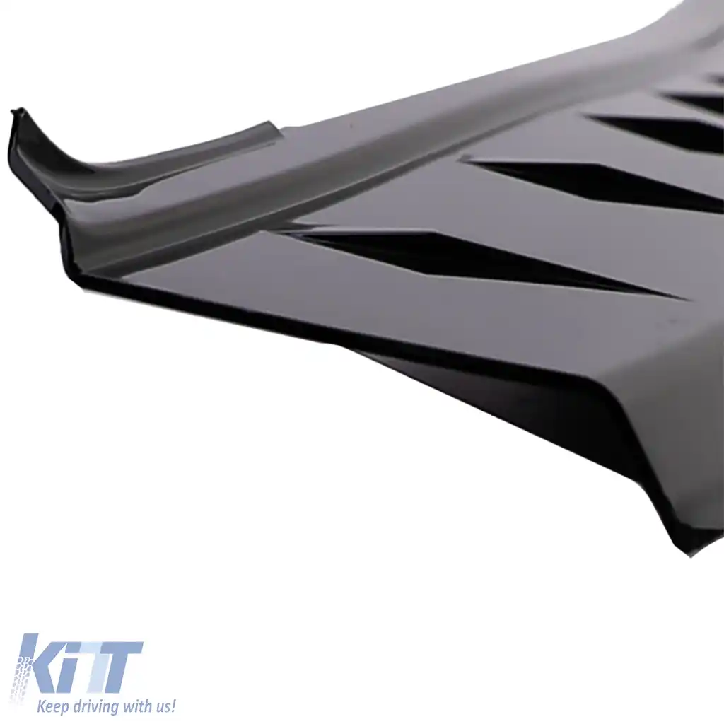 Protector de bumper ABS pentru hayon, negru lucios, potrivit pentru VW Bus T5 T6 cu hayon-image-6209739