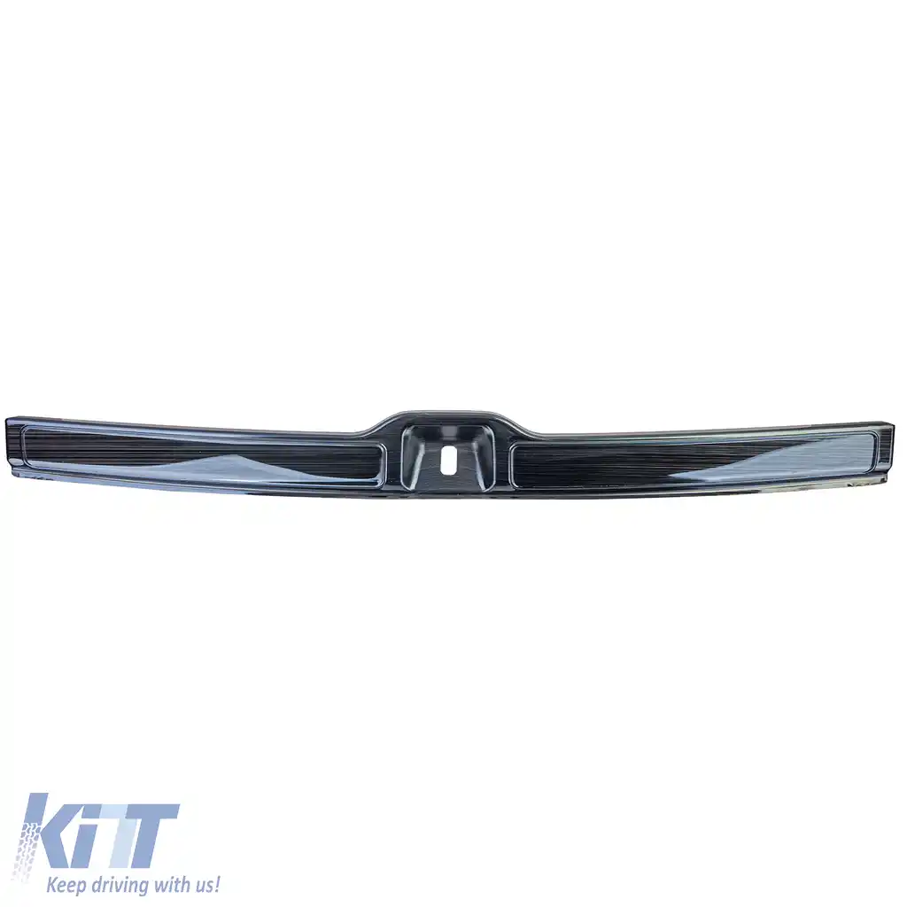 Protector de încărcare din oțel inoxidabil, negru, pentru bara de protecție interioară a Mercedes GLC X253-image-6207557