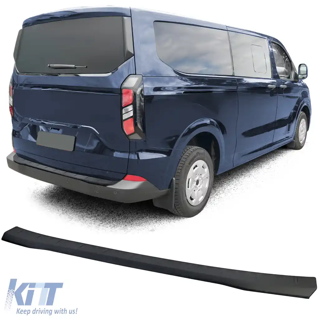 Protector de prag pentru bara de protecție neagră, potrivit pentru Ford Tourneo Transit Custom din 2023