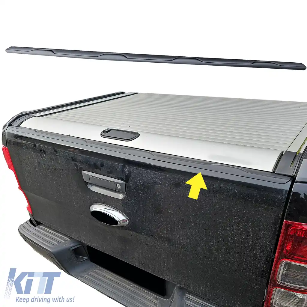 Protector de prag pentru hayon negru mat, potrivit pentru Ford Ranger T6 T7 12-19