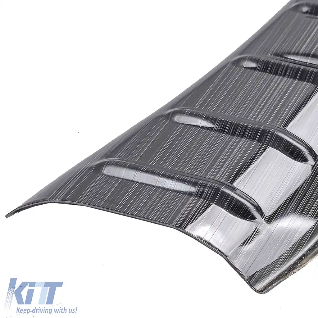 Protector interior de bumper negru din oțel inoxidabil, potrivit pentru BMW Seria 5 G30 G31-image-6200740