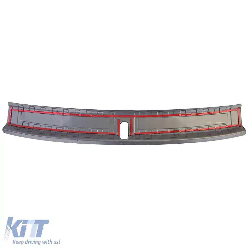 Protector interior pentru bara de protecție spate din oțel inoxidabil negru, potrivit pentru BMW X1 U11-image-6193996