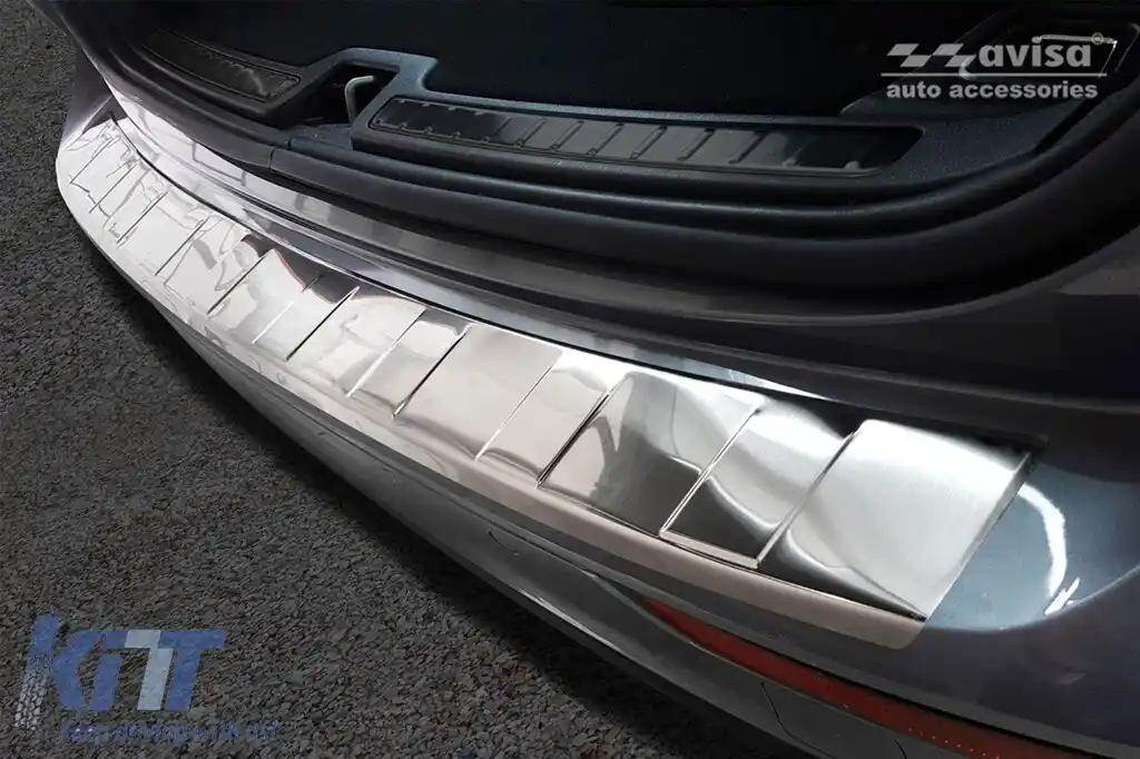 Protector pentru bara de protecție spate Avisa potrivit pentru Volvo V60 break după 2018, crom-image-6211610