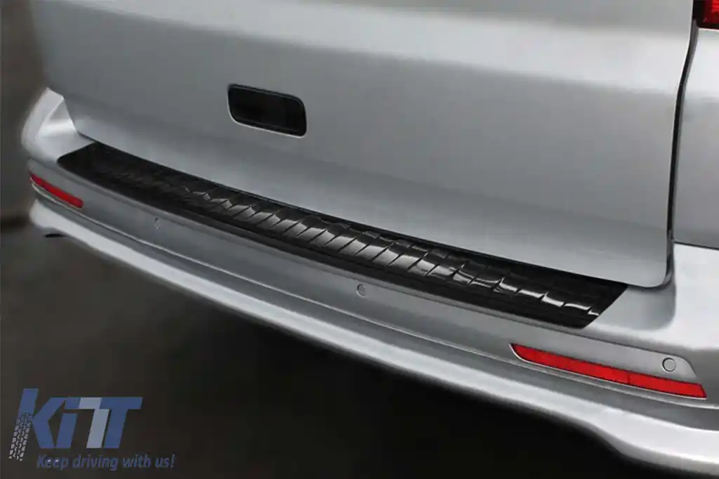 Protector pentru bara de protecție spate Avisa, potrivit pentru Volkswagen Transporter T5 Multivan, Caravelle 2003-2015 cu două uși spate și portbagaj care se deschide în sus, Transporter T6 2015-2019-image-6212011