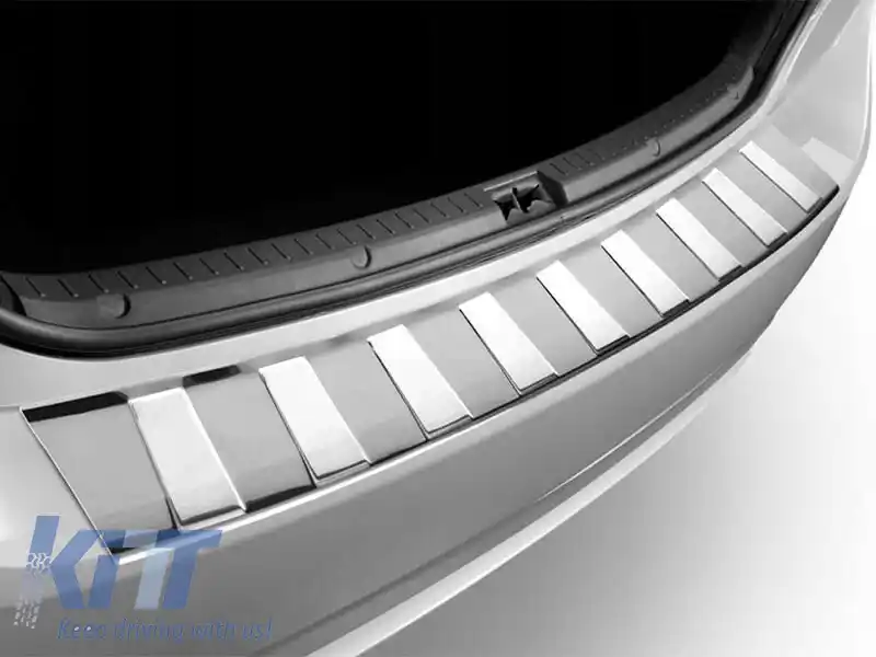 Protector pentru bara de protecție spate Avisa, potrivit pentru BMW X6 (2014–2019), crom-image-6236154