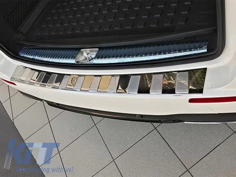 Protector pentru bara de protecție spate Avisa, potrivit pentru BMW X6 (2014–2019), crom-image-6236155