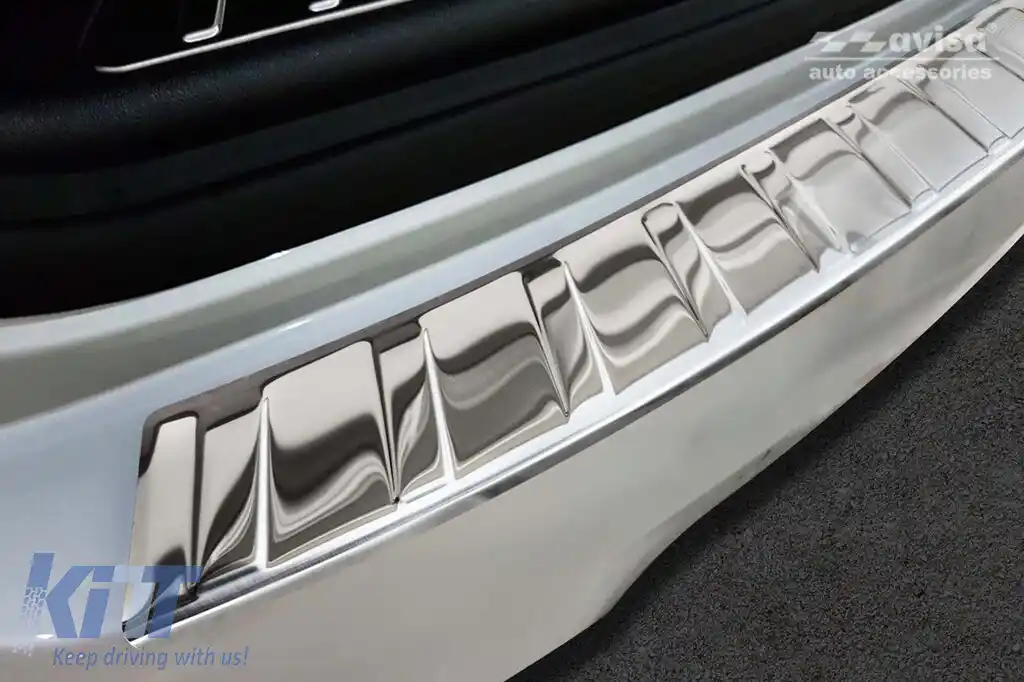 Protector pentru bara spate Avisa potrivit pentru BMW X3 G01 bara standard 2017-2021, după 2021, crom-image-6129505