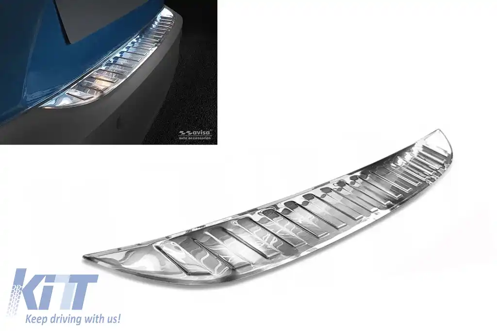 Protector pentru bara spate Avisa potrivit pentru Mazda CX-3 2015-2018, după 2018, crom