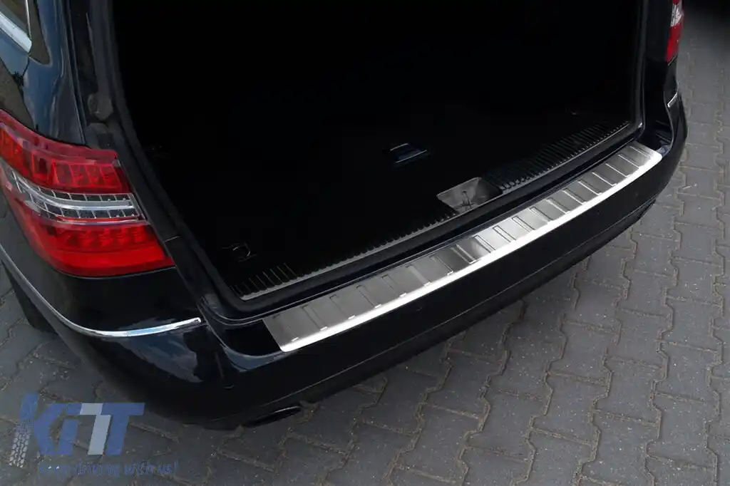 Protector pentru bara spate Avisa potrivit pentru Mercedes E-Class S212 break 2009-2013, crom-image-6129579