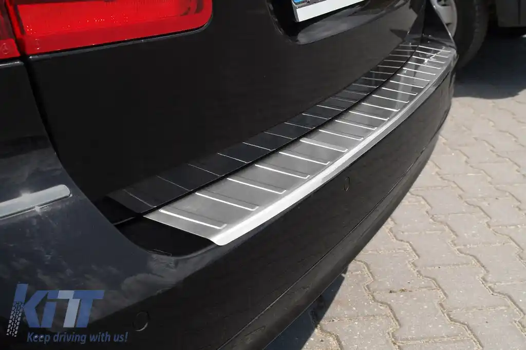 Protector pentru bara spate Avisa potrivit pentru Mercedes E-Class S212 break 2009-2013, crom-image-6129580