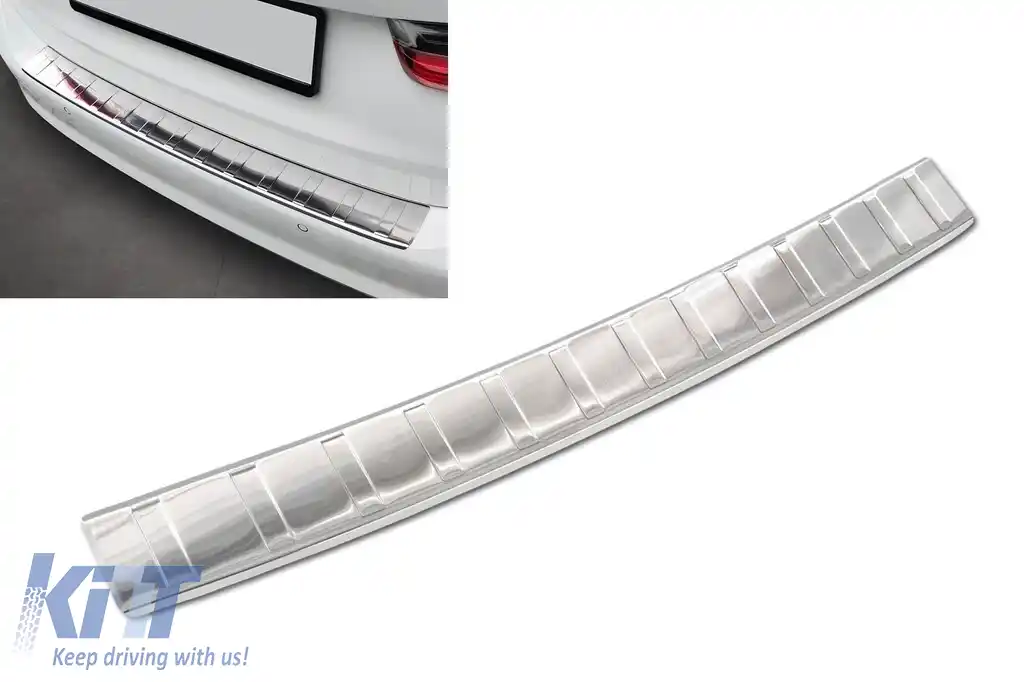Protector pentru bara spate Avisa potrivit pentru BMW Seria 3 G21 Touring 2018-2022, crom