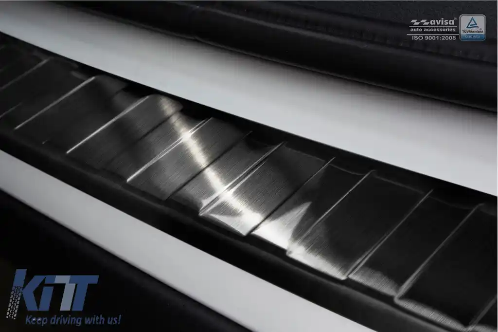 Protector pentru bara spate Avisa potrivit pentru BMW X1 F48 2015-2019, după 2019, crom-image-6129697