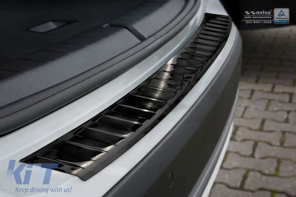 Protector pentru bara spate Avisa potrivit pentru BMW X1 F48 2015-2019, după 2019, crom-image-6129698