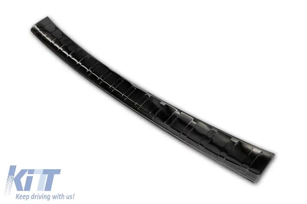 Protector pentru bara spate Avisa potrivit pentru Mercedes E-Class S213 break 2016-2019 cu bara spate standard sau AMG, lac negru-image-6129702