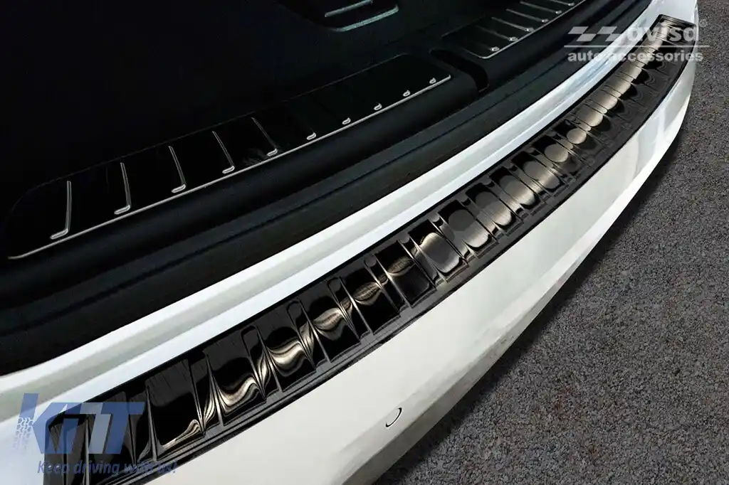 Protector pentru bara spate Avisa potrivit pentru BMW X3 G01 2017-2021, după 2021, lac negru-image-6129711