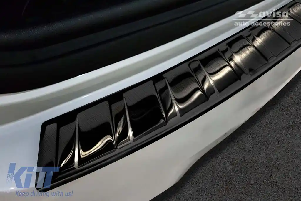 Protector pentru bara spate Avisa potrivit pentru BMW X3 G01 2017-2021, după 2021, lac negru-image-6129713