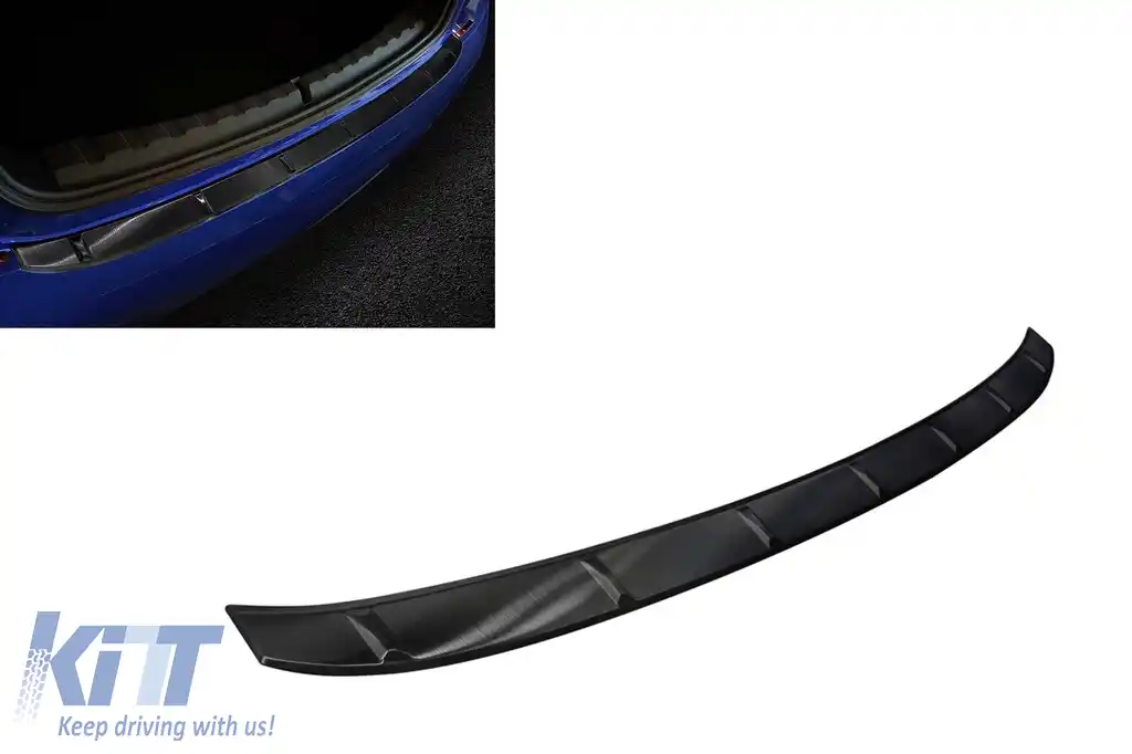 Protector pentru bara spate Avisa potrivit pentru BMW Seria 3 G20 sedan cu pachet M 2018-2022, lac negru