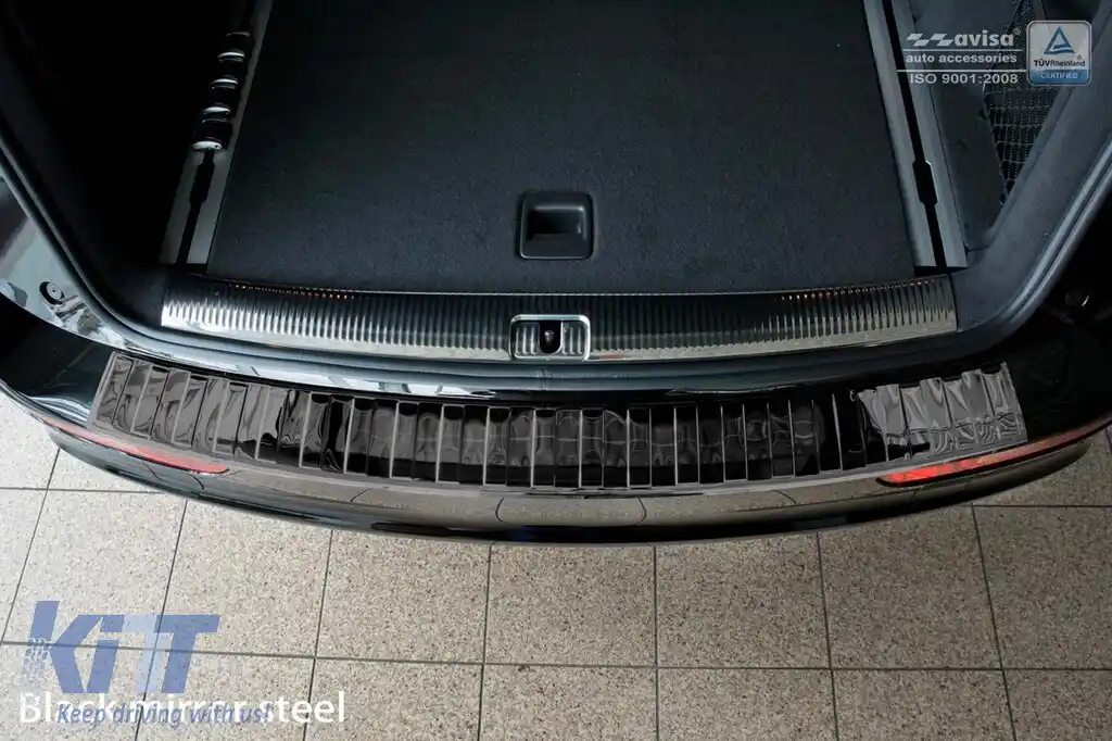Protector pentru bara spate Avisa potrivit pentru Audi Q5 2008-2012, SQ5 după 2013, lac negru-image-6129795