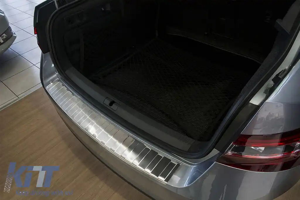 Protector pentru bara spate Avisa potrivit pentru Skoda Superb Liftback 2015-2019, după 2019, crom-image-6211585
