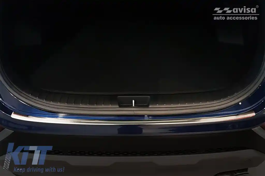 Protector pentru bara spate Avisa potrivit pentru Hyundai Santa Fe 2018-2020, crom-image-6211619