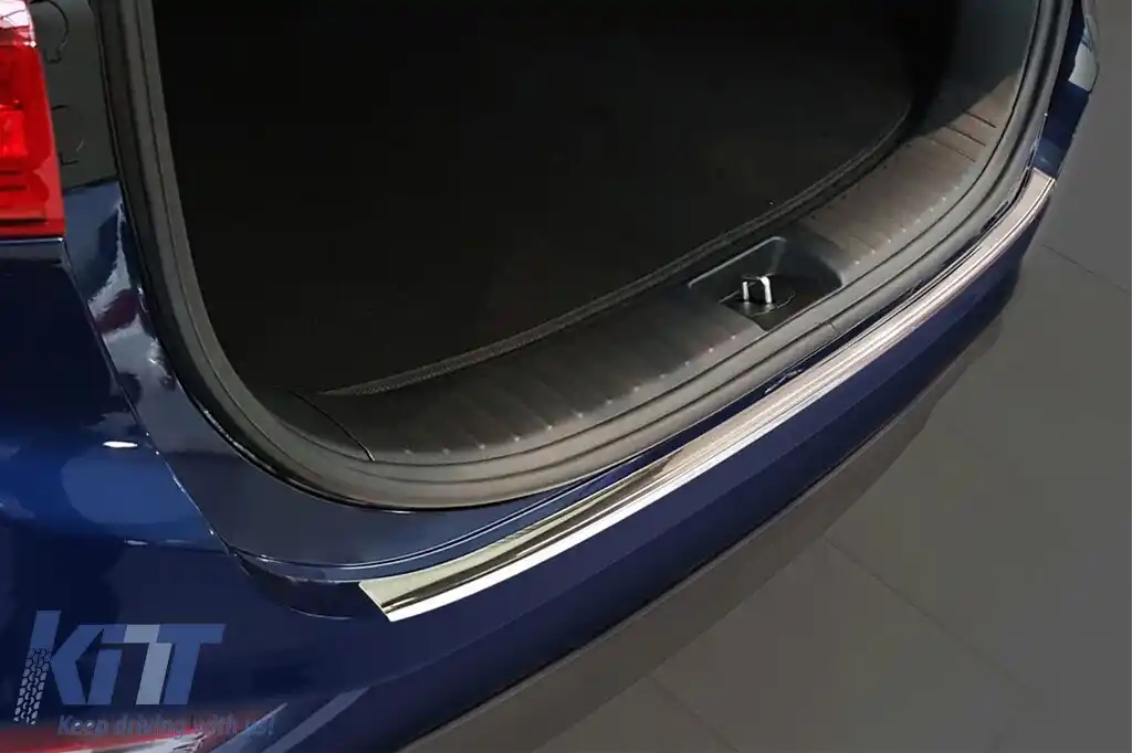 Protector pentru bara spate Avisa potrivit pentru Hyundai Santa Fe 2018-2020, crom-image-6211620