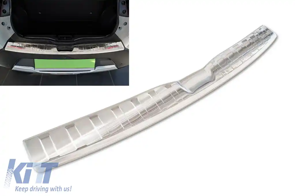 Protector pentru bara spate Avisa potrivit pentru Dacia Spring hatchback după 2021 cu 5 uși, crom