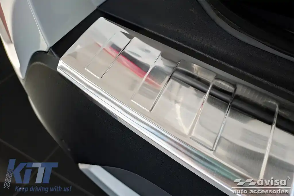 Protector pentru bara spate Avisa potrivit pentru Dacia Spring hatchback după 2021 cu 5 uși, crom-image-6211640