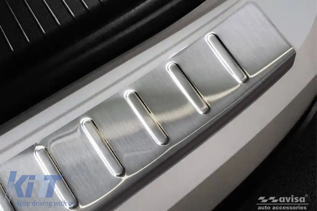 Protector pentru bara spate Avisa potrivit pentru Volkswagen Touareg după 2018, crom-image-6211658