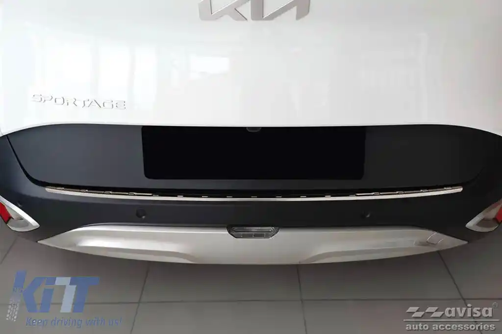 Protector pentru bara spate Avisa potrivit pentru Kia Sportage după 2021, crom-image-6211700