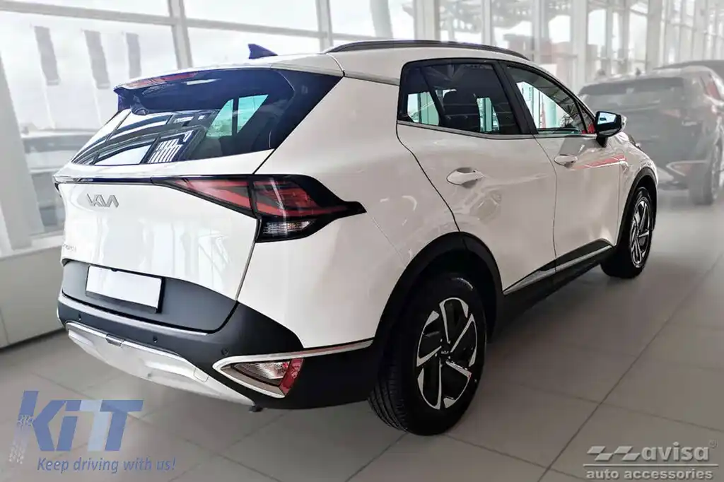 Protector pentru bara spate Avisa potrivit pentru Kia Sportage după 2021, crom-image-6211701