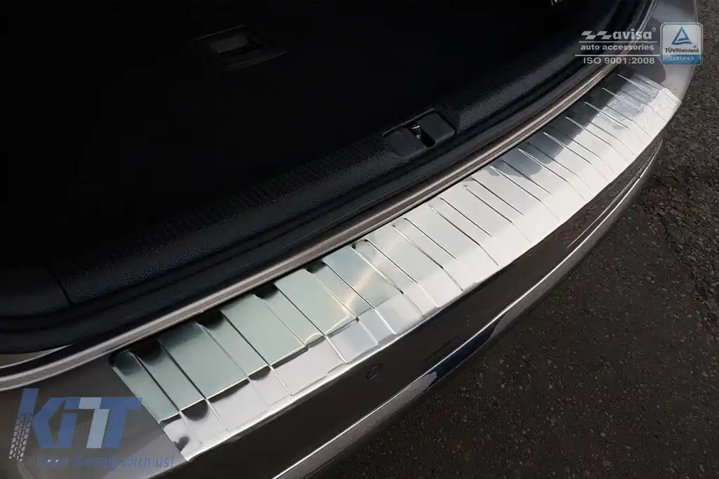 Protector pentru bara spate Avisa potrivit pentru Volkswagen Passat B7 break 2011-2014, crom-image-6211722