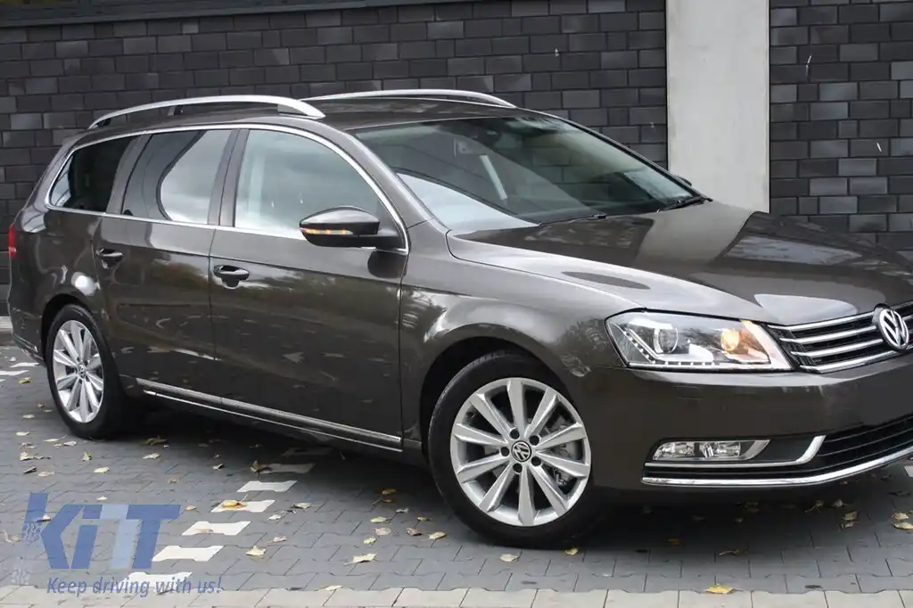 Protector pentru bara spate Avisa potrivit pentru Volkswagen Passat B7 break 2011-2014, crom-image-6211725