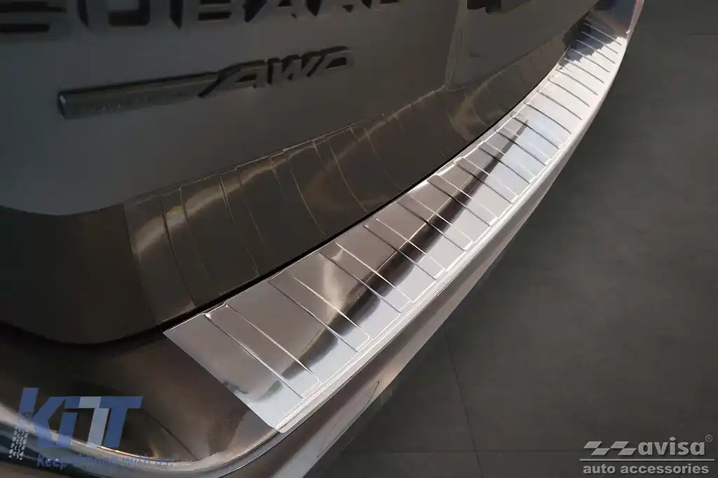 Protector pentru bara spate Avisa potrivit pentru Subaru Outback după 2021, crom-image-6211758