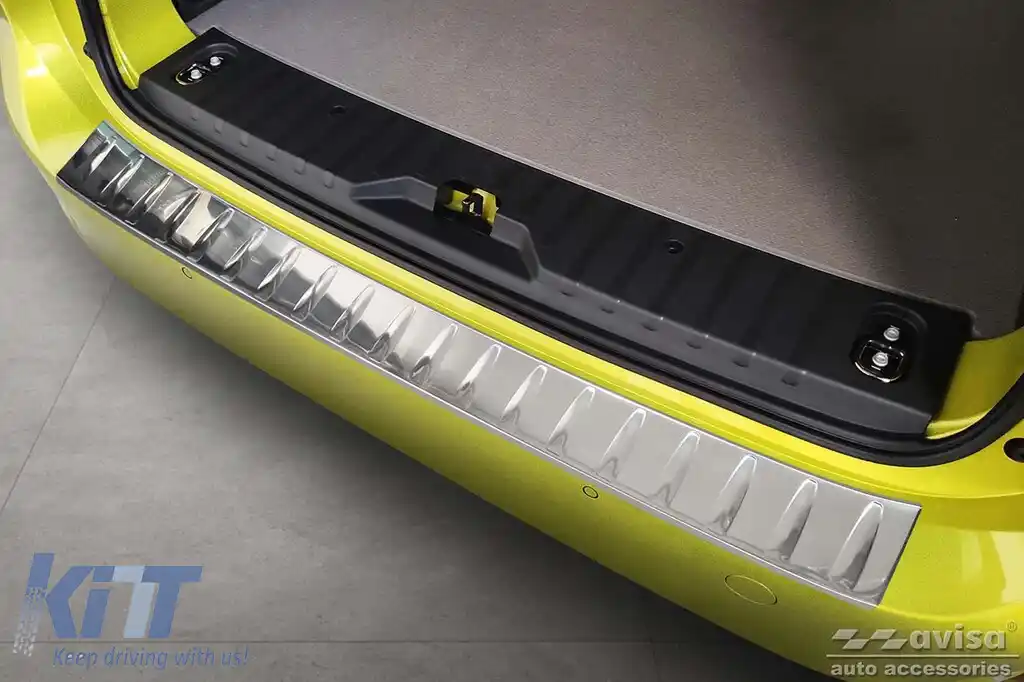 Protector pentru bara spate Avisa potrivit pentru Volkswagen ID Buzz, Cargo după 2022, crom-image-6211780